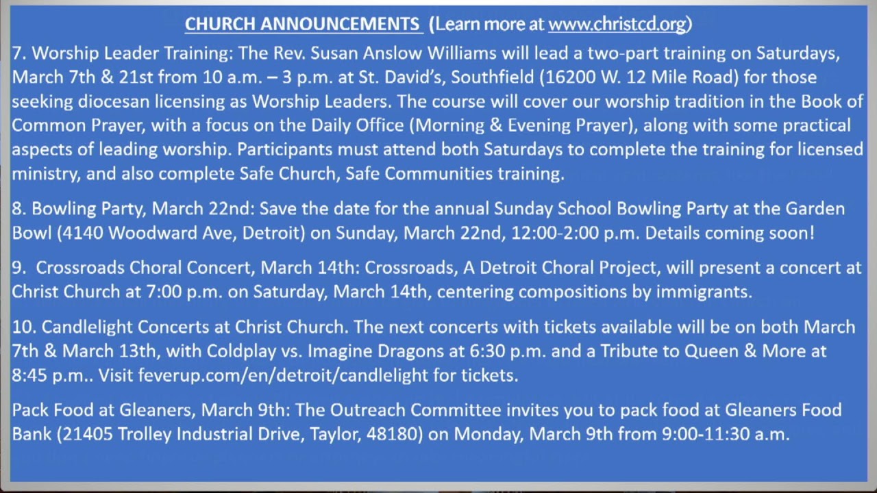 Worship Service