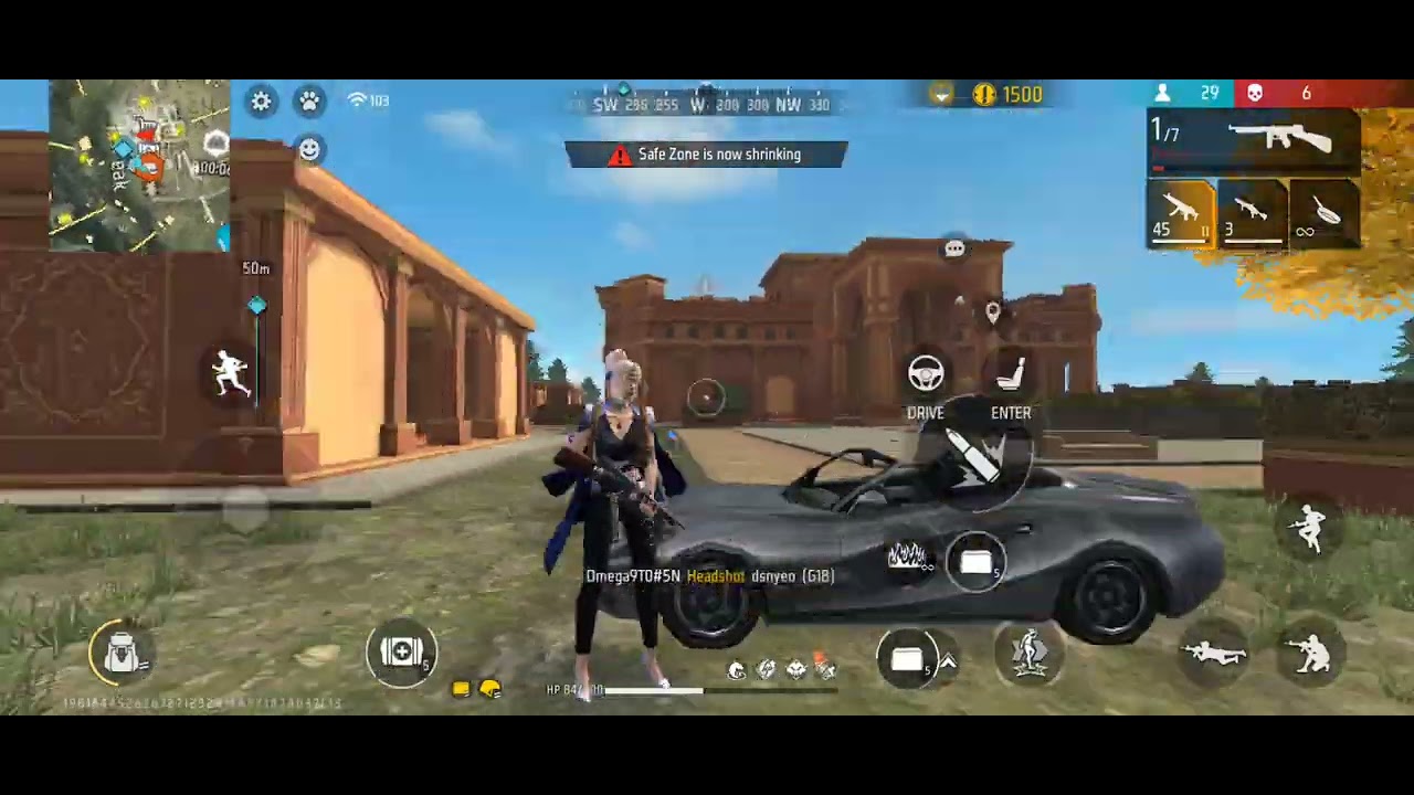 Gameplay of free fire very dangerous 👿👿👿