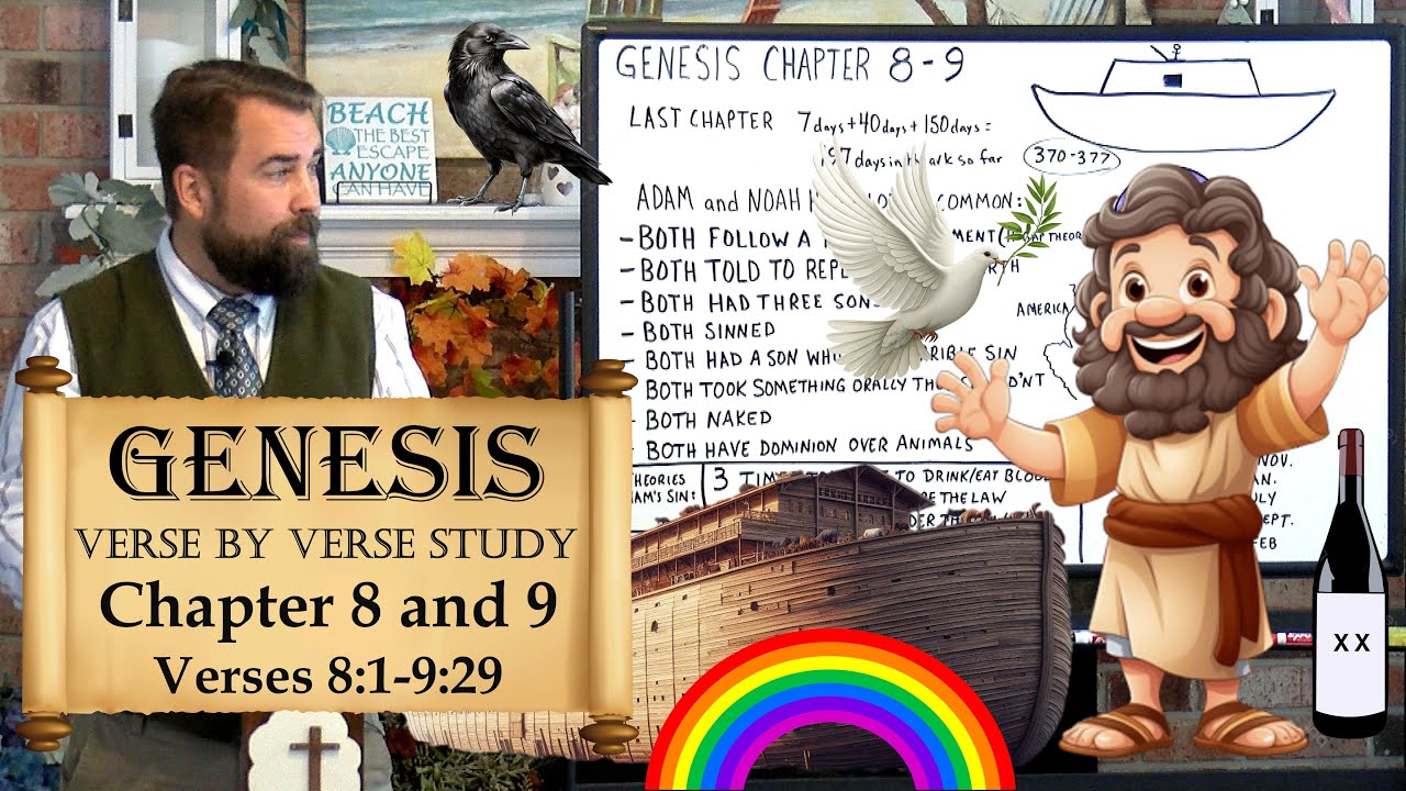 Genesis 8:1-9:29 Noah and Ham's Sin #noahsark #rainbow #dove