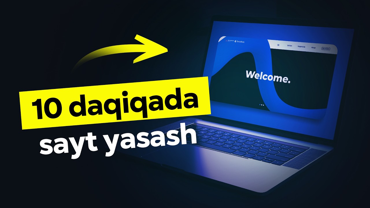 10 daqiqada kodsiz sayt tayyorlashni o&lsquo;rganasiz