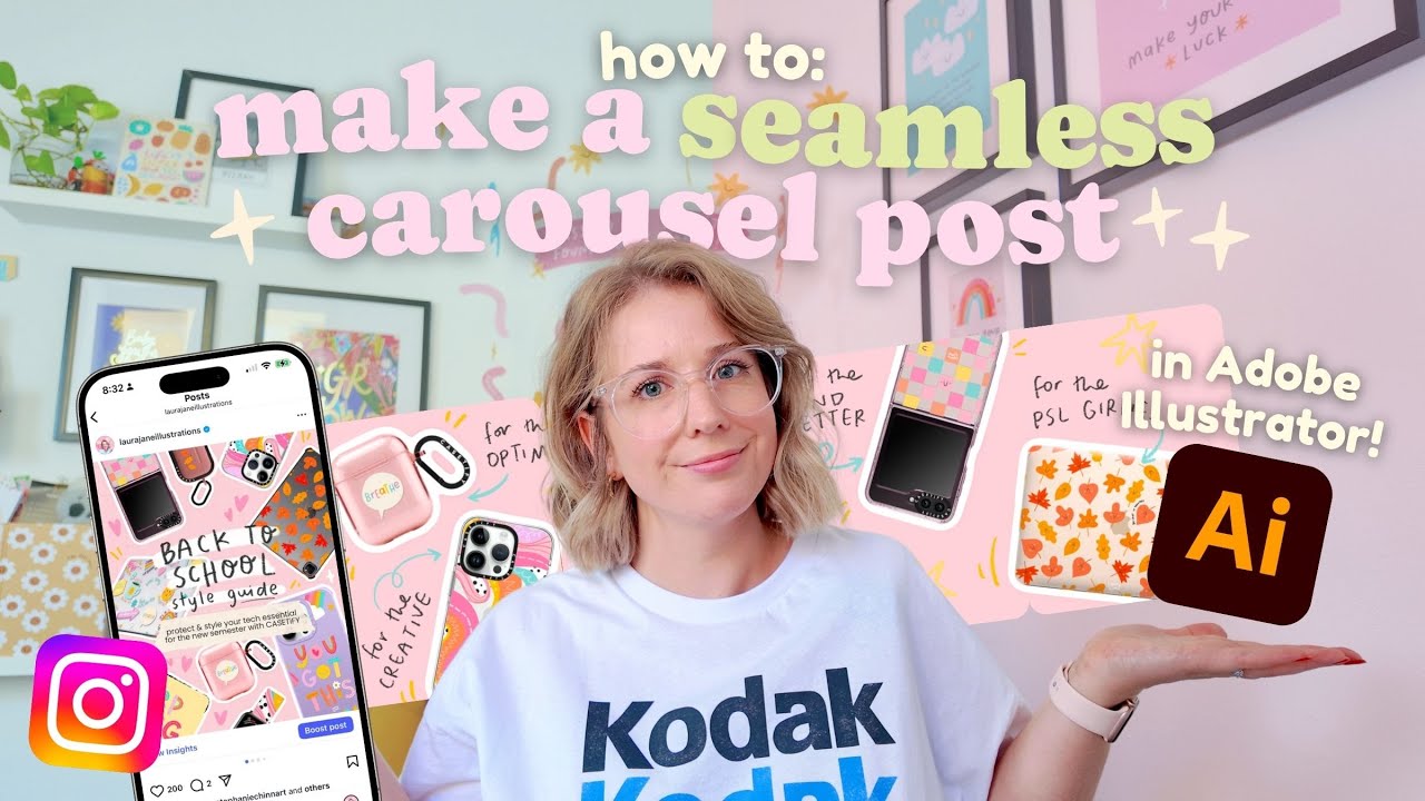 How to Make PERFECT Instagram Carousel Posts Every Time ✨ Step-by-Step Adobe Illustrator Tutorial