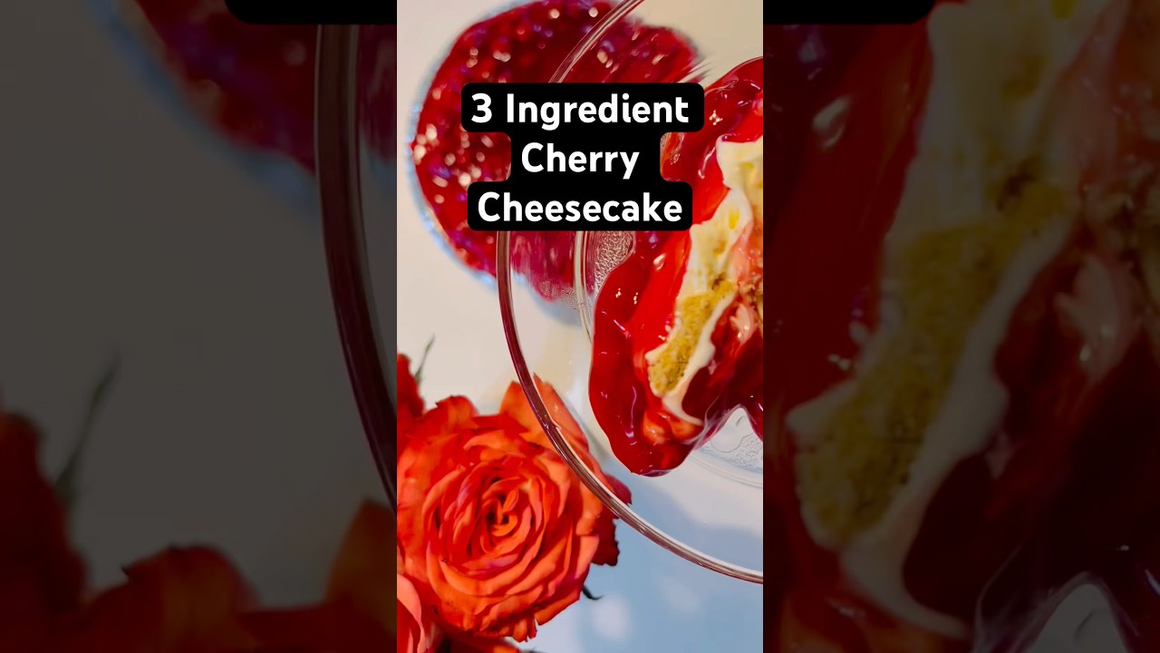 Cherry Cheesecake: Best kept secret you&rsquo;ll find by the cream cheese! #recipe #cheesecake