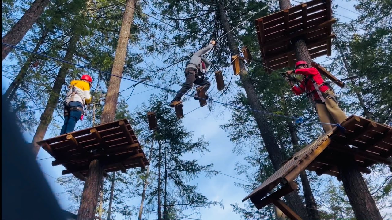 Canyon Edge Challenge Course! here @ Golden Skybridge BC Canada