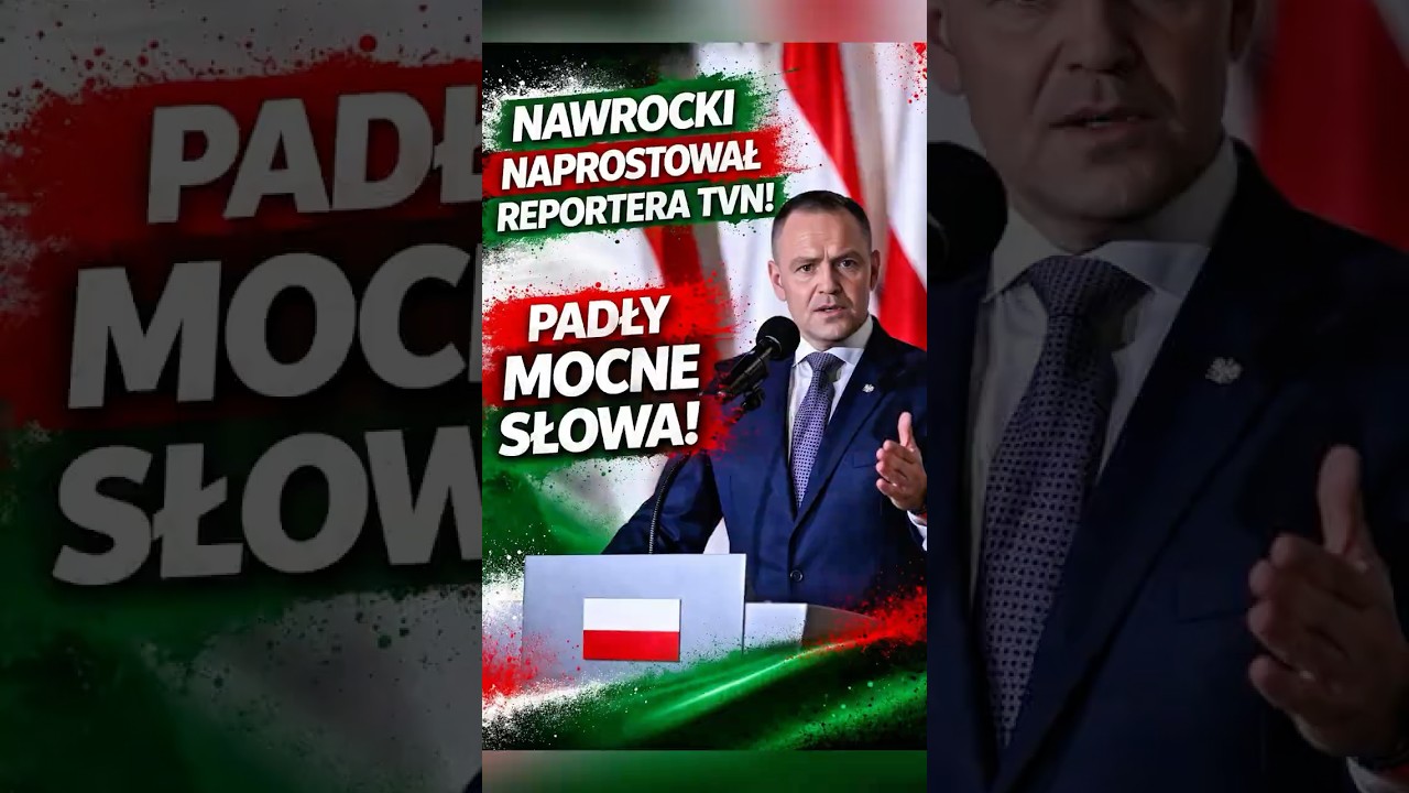 NAWROCKI NAPROSTOWAŁ REPORTERA TVN!