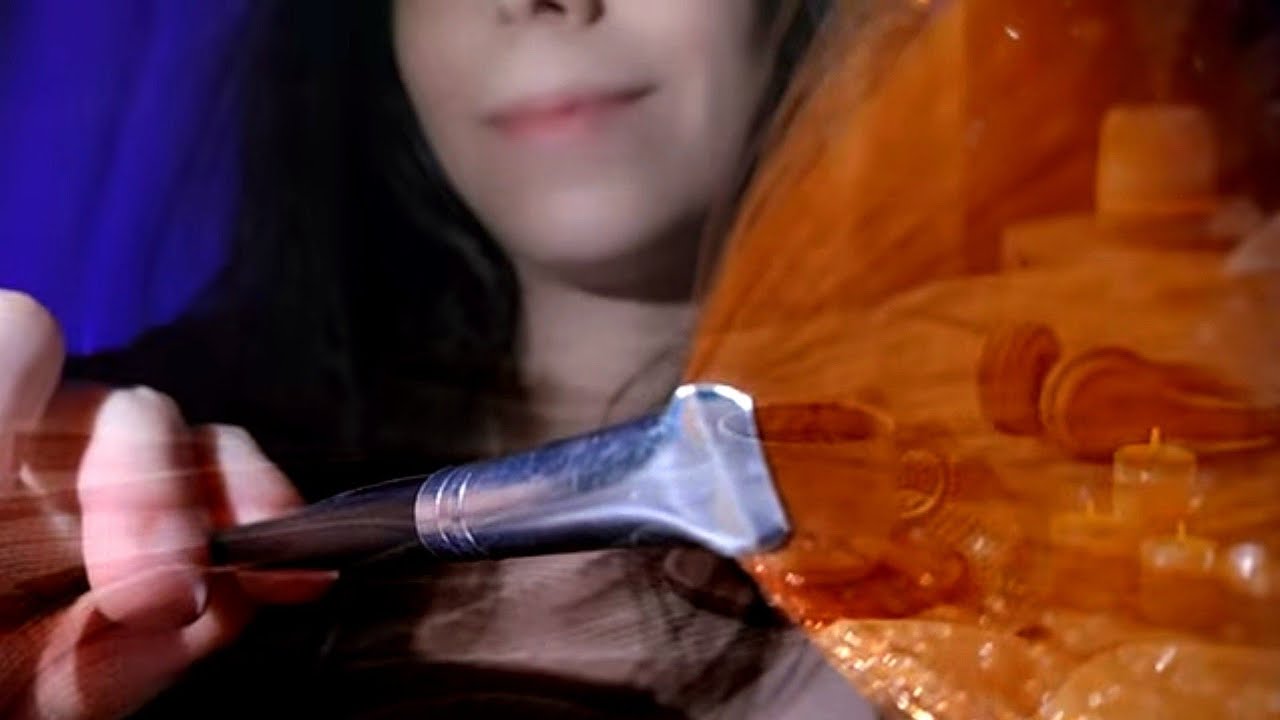 💆‍♀️ ASMR para Descansar a Mente ✨ Carinho com Pincel & Relaxamento Profundo