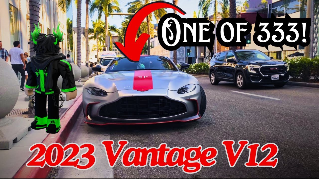 (POB) Driving around BEVERLY HILLS in an ASTON MARTIN VANTAGE V12! (1 OF 333)