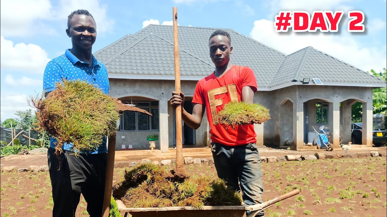 LANDSCAPING Our Dream Home🏡 in The Village In Africa (Thank you @JOHNDANIELS254) #village