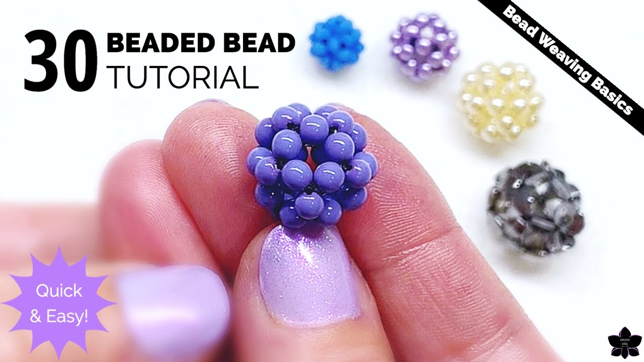Быстрый и простой урок по плетению из 30 бусин #beebeecraft