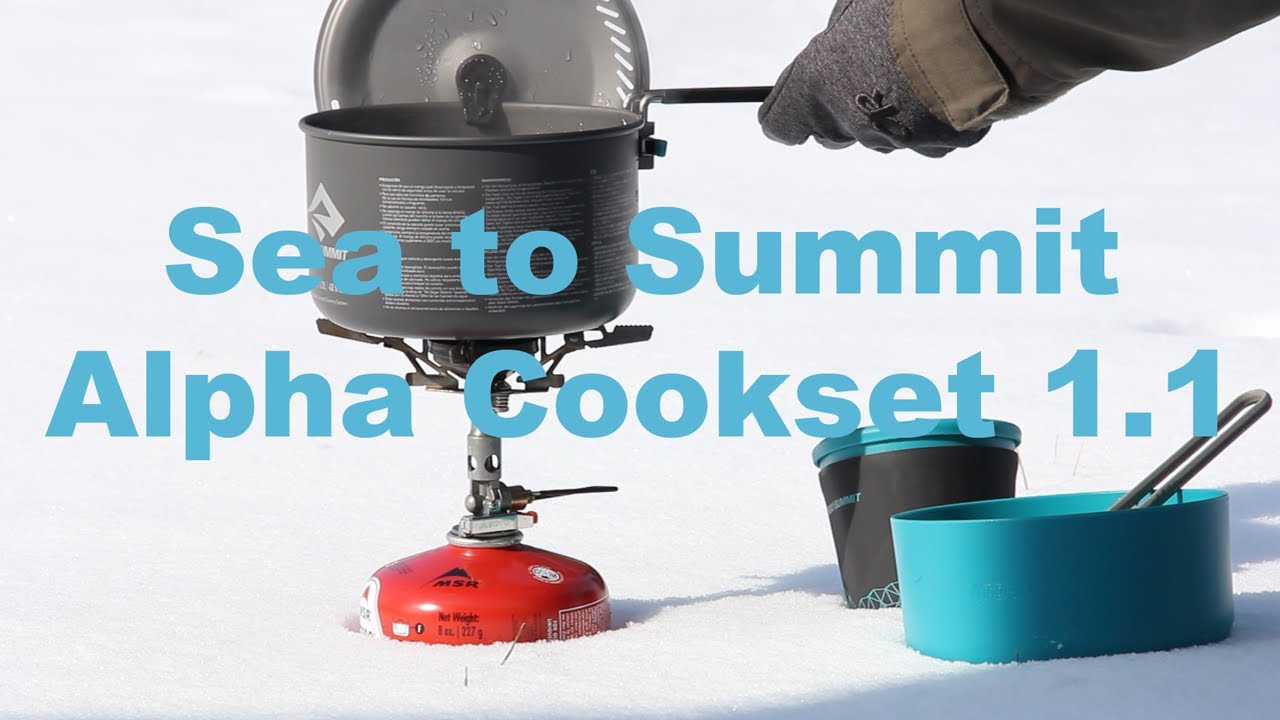 【新作】アルファポットの使用感とスタッキング紹介　-Alpha Cookset 1.1-  -Alpha pot 1.2- -Sea To Summit-