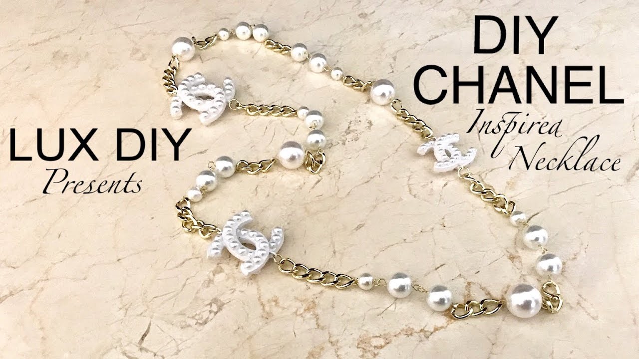 DIY Chanel Pearl Necklace | Easy How to Jewelry Making Tutorial |