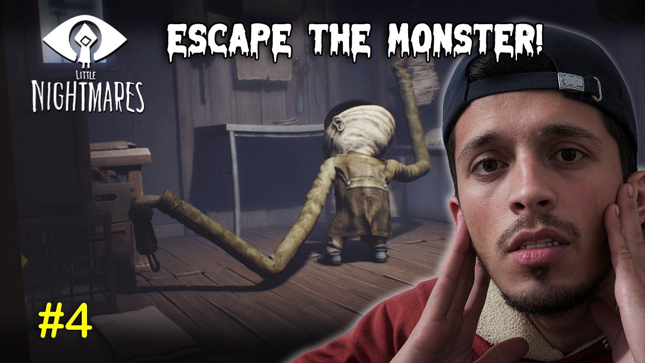 ESCAPE THE MONSTER! | LITTLE NIGHTMARES GAMEPLAY #4