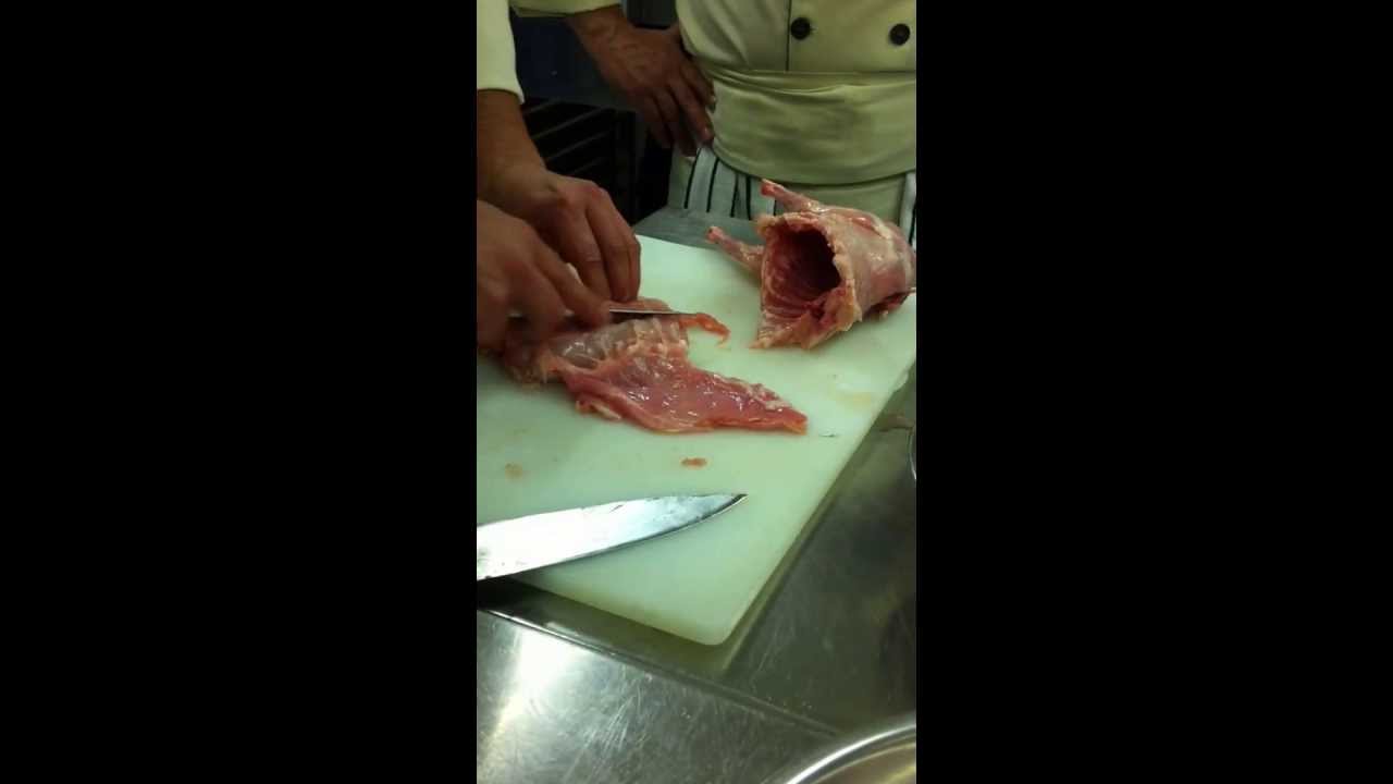 Deshuesar lomo del conejo