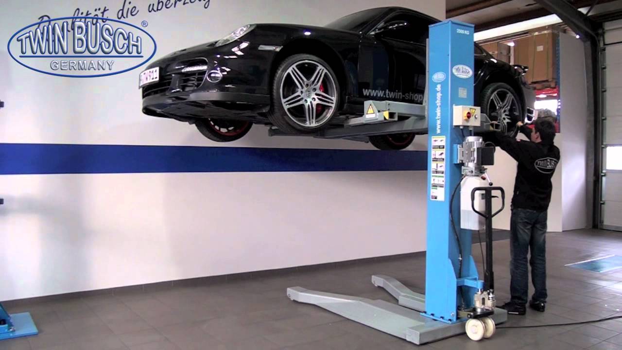 Elevador móvil de una columna TW-6200 de Twin Busch Germany