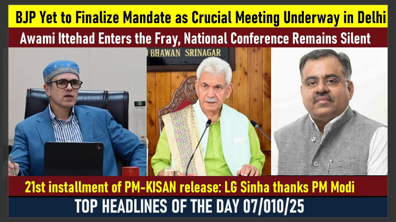 HEADLINES:BJP Yet to Finalize Mandate as Crucial Meeting Underway in Delhi