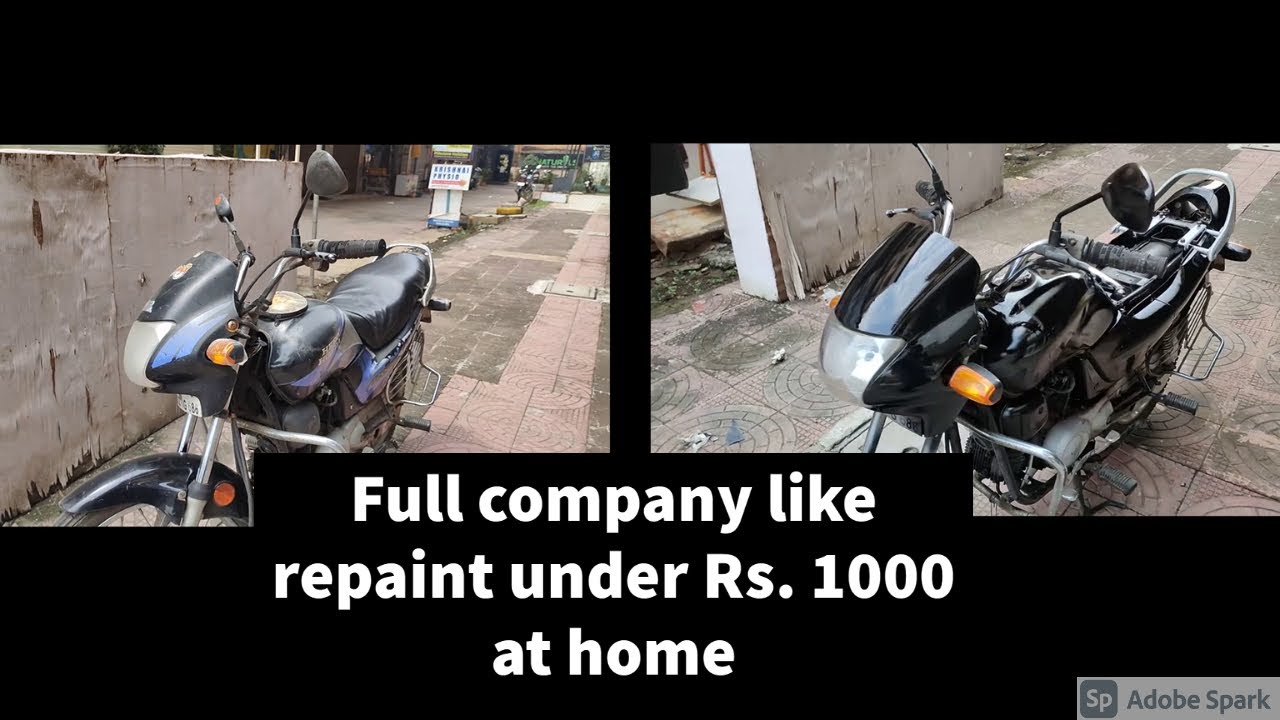 I got a bike repainted under Rs. 1000 | Passion Pro | 2020 |  #bikerestoration #SaveYourMoney