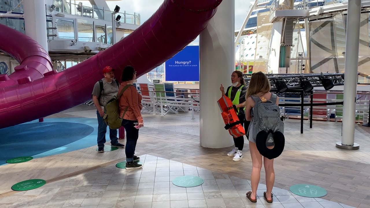 The NEW Muster Drill on Oasis of the Seas... Royal Caribbean