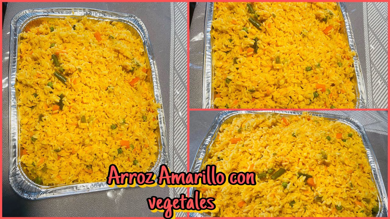 Arroz amarillo con vegetales 🍚🌽 🥕🫑estilo Hondureño 🇭🇳