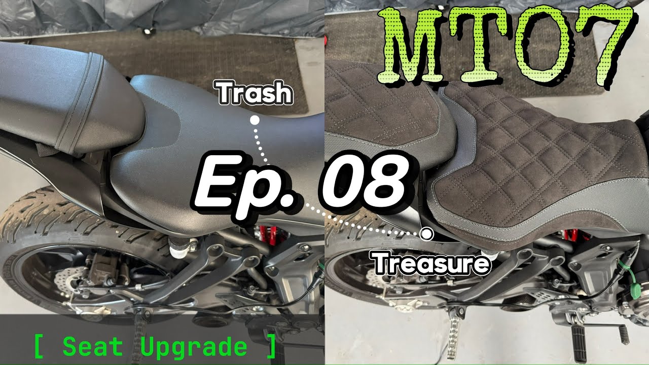 Trash 2 Treasure Ep 8: Yamaha MT07 Kelpi Seat Upgrade