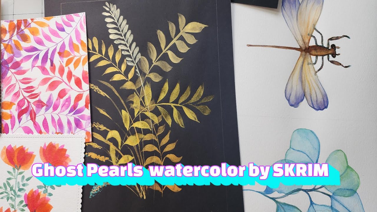 Ghostly Pearls: Ethereal Watercolor Paintings By Skrim