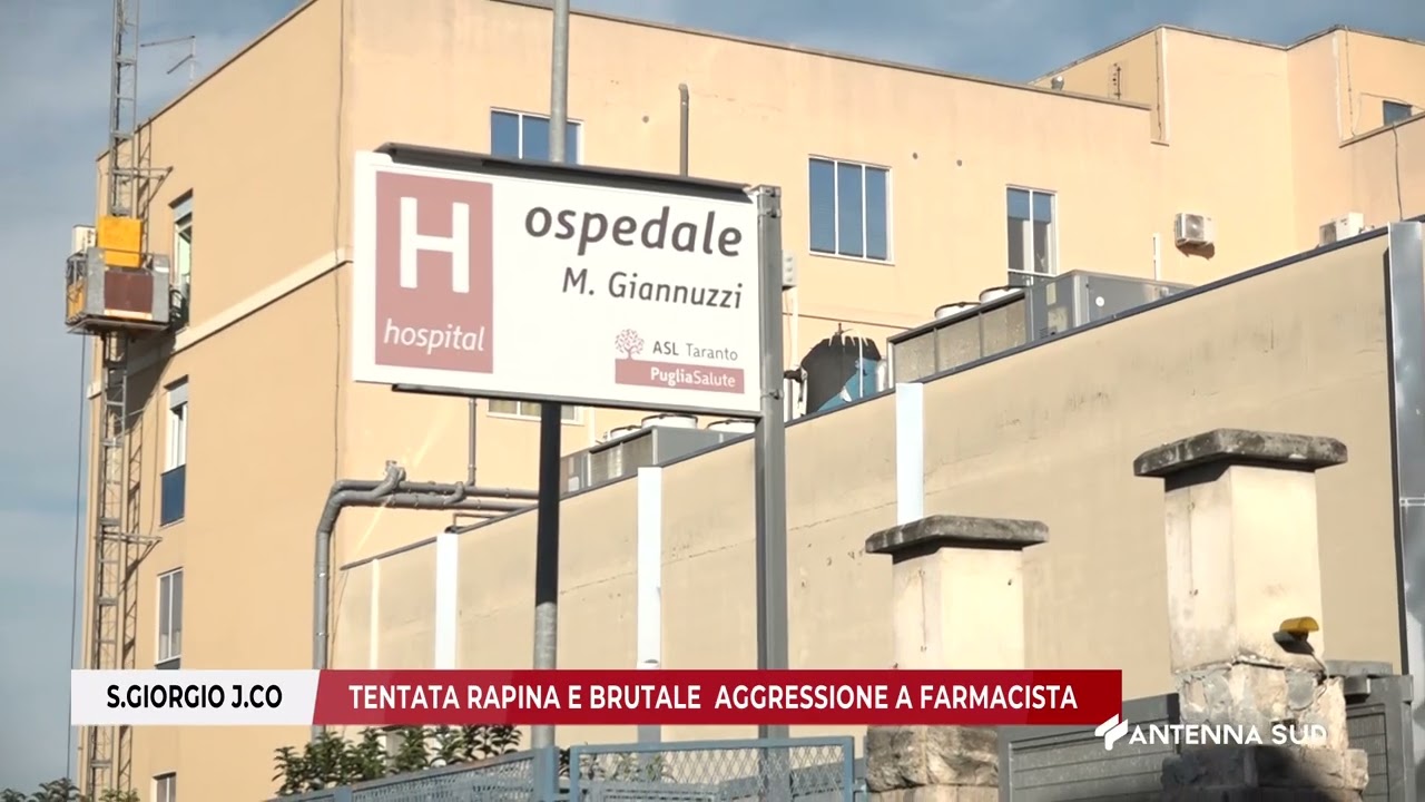 11 FEBBRAIO 2026   SAN GIORGIO J CO TA   TENTATA RAPINA E BRUTALE  AGGRESSIONE A FARMACISTA
