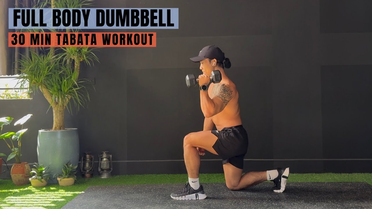 30 Min BURN CALORIES EFFECTIVELY With DUMBBELL | Full Body TABATA HIIT | No Repeat