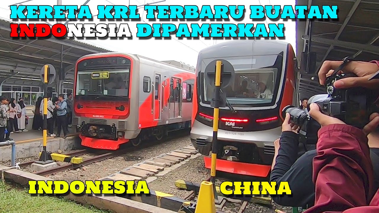 KERETA KRL Baru EA 207 INKA Dan KRL CRRC 120V SIFANG Dipamerkan Pada HUT KRL Ke-100