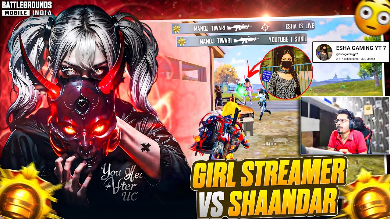 💀1M + Subscriber Youtuber Got Shocked After Seeing My Grenade & Girl Live Streamer Squad Vs Me🔥