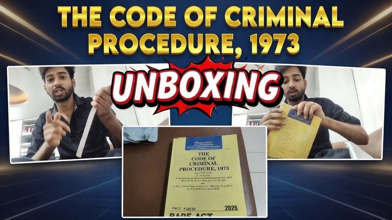 The code of criminal procedure,1973. #vloging #vlog #youtube #unboxing #fullvideo 
