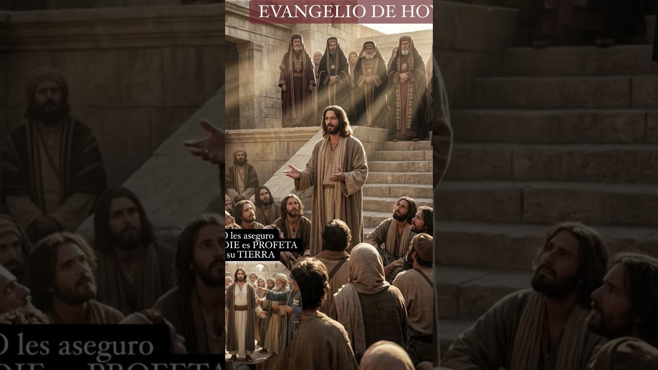 Evangelio de hoy San Lucas Capítulo 4, v 24-30 ( Nadie es profeta en su tierra ) 🕊♥️🙏