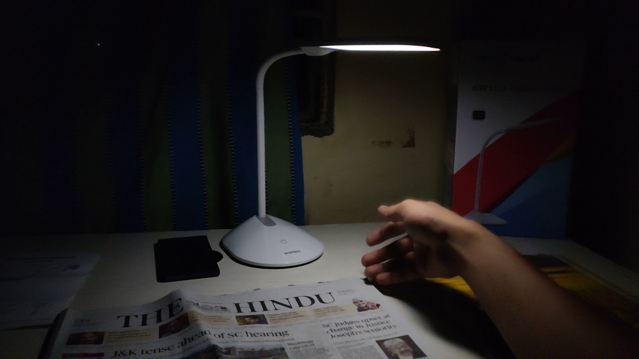 Review Of Wipro Garnet Table Lamp best table lamp for students.