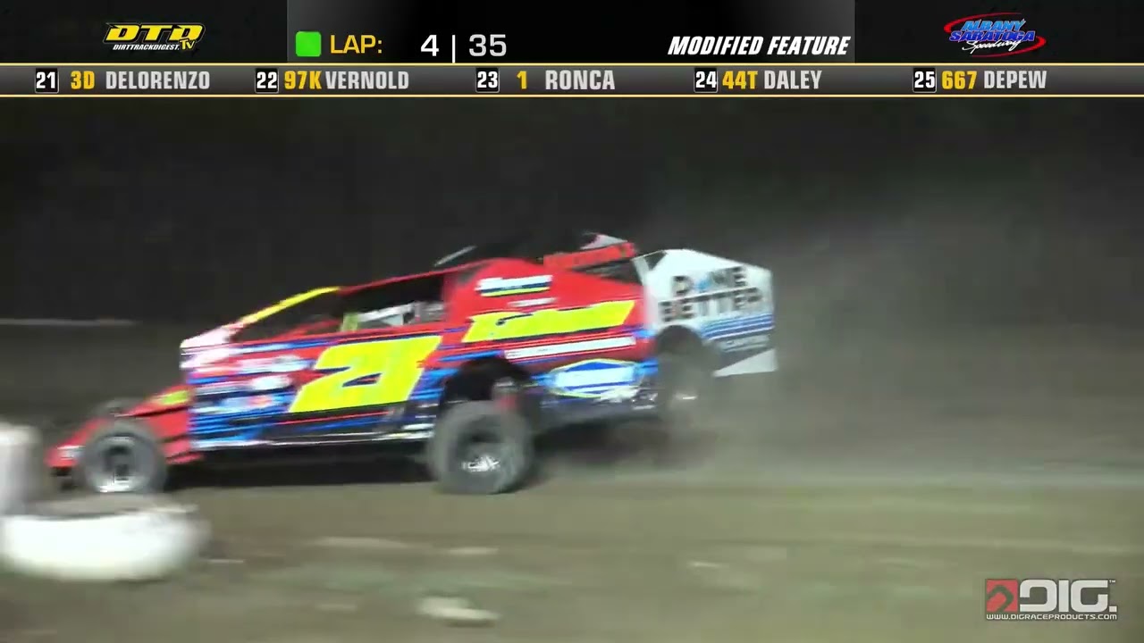 Albany-Saratoga Speedway | Modified Feature Highlights | 8/1/25