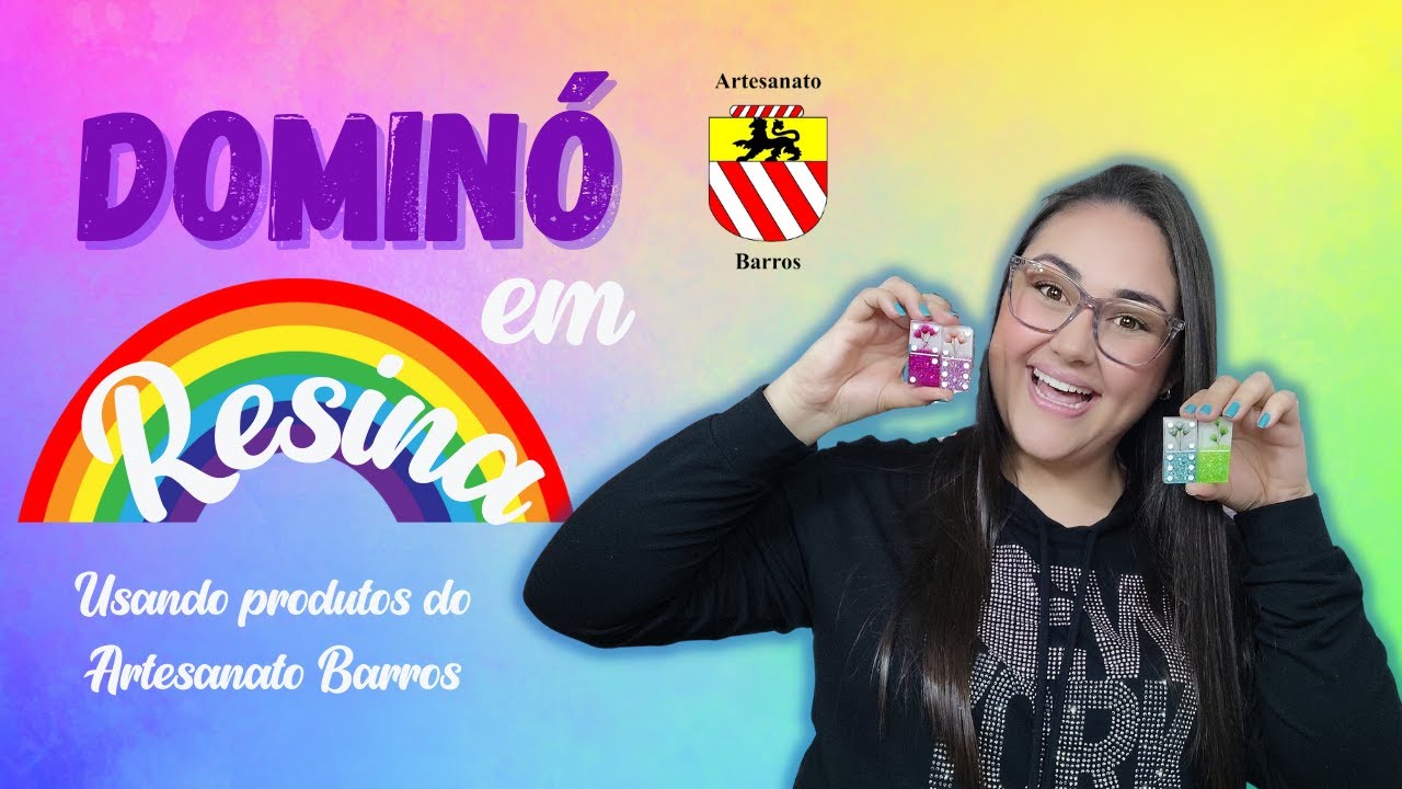 DOMINÓ em Resina com Produtos do ARTESANATO BARROS