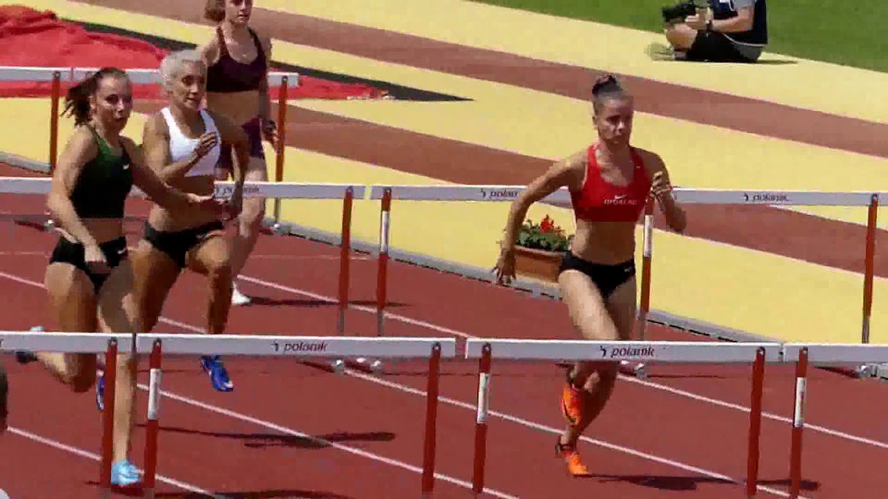 Kozák Luca — 100 m-es gátfutás, országos utánpótlás csúcs 12.96 mp (lassítva)