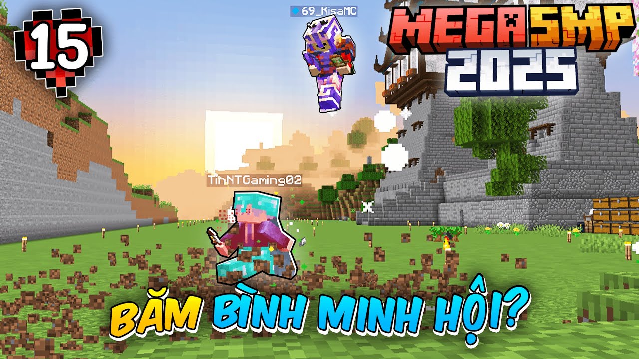 Minecraft MEGA SMP 2025 Tập 15: Đánh Rồng Và Xảy Ra Mâu Thuẫn Với Bình Minh Hội!!
