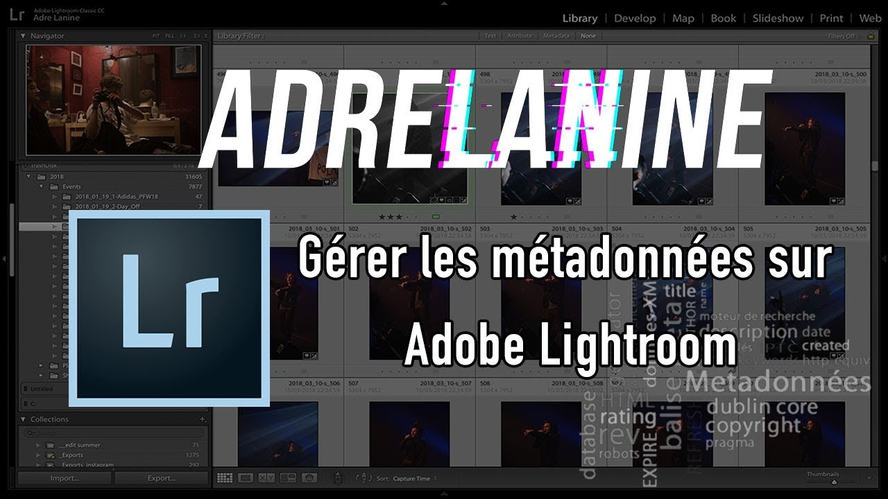 Apprendre et comprendre les métadonnées sur Lightroom
