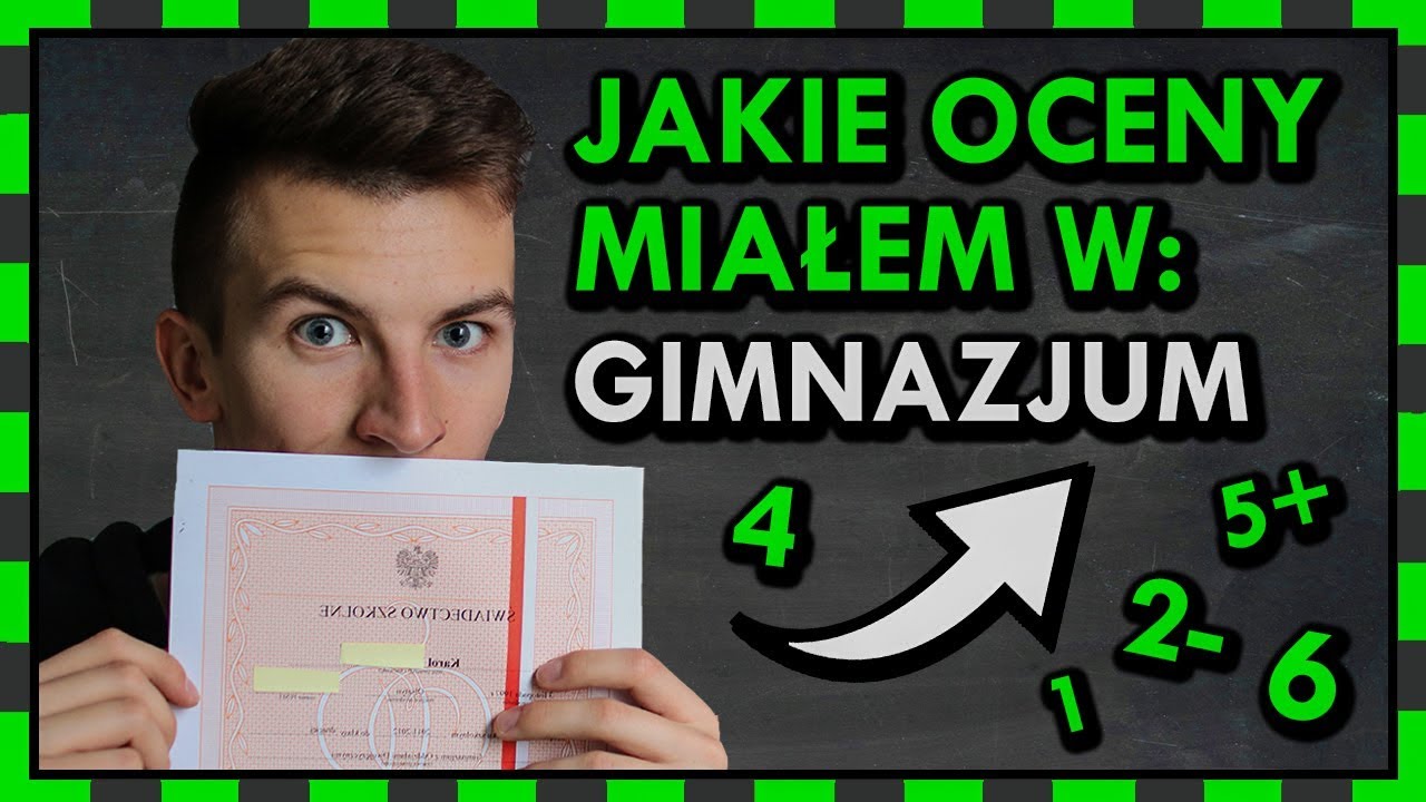 MOJE OCENY Z GIMNAZJUM - Pokazuję Wam świadectwa! ◉_◉