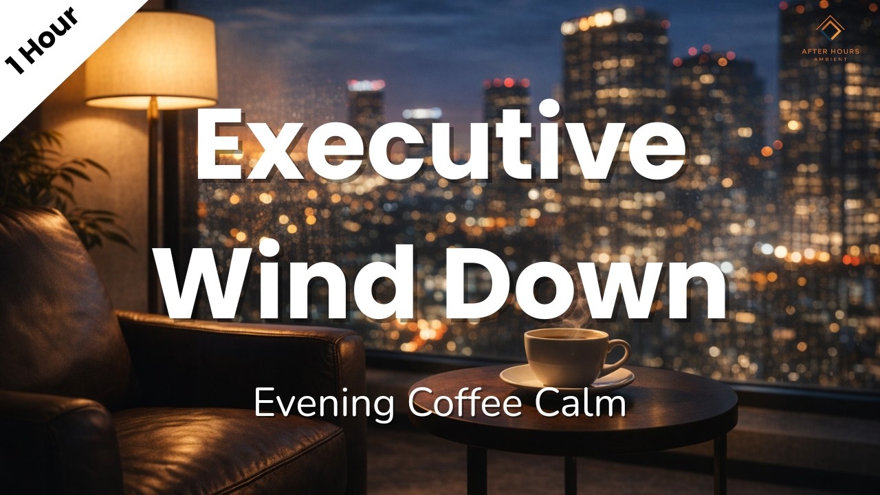 Executive Wind Down After Work | Evening Coffee & Corporate Calm