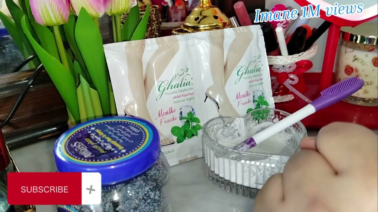 أروع طريقة 🥰غالية واللبن 💞إزالة شعر نهائية ✨ 🥰 الوصفة لي حبستلي نمو الشعر 💯 #نزع الشعر#بودرة غالية