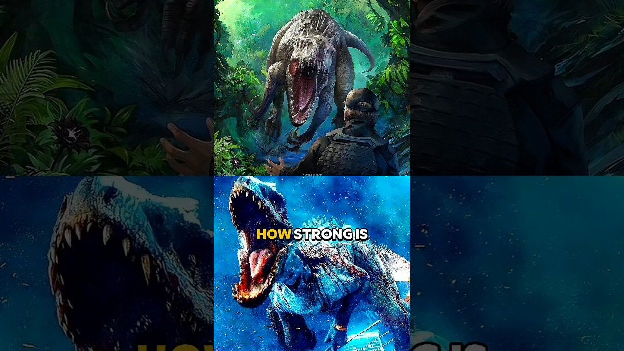 Насколько силён взрослый индоминус рекс? #jurassicworldrebirth #jurassicworld #indominusrex