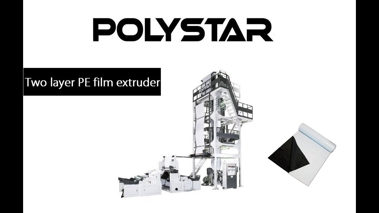 Two layer PE film extruder