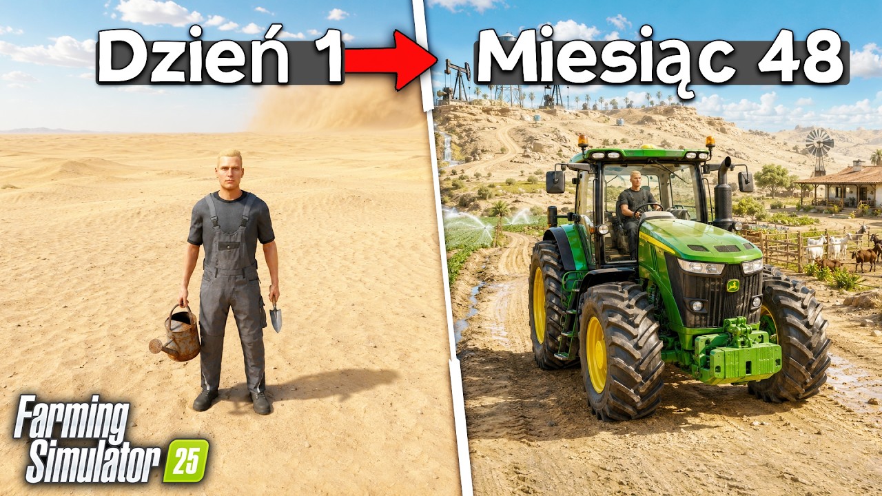 Przetrwałem 3 LATA na BEZKRESNEJ PUSTYNI! Farming Simulator 25