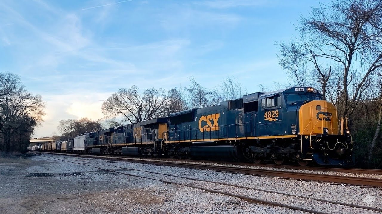 CSX Southbound General Manifest M521 w/ SD70MAC Leading Brentwood, TN 03/06/26