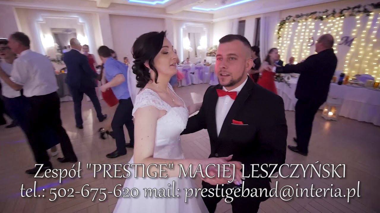 Zespół Prestige z Inowrocławia, wesele 27.04.2019 r. Wesele Justyny i Mateusza