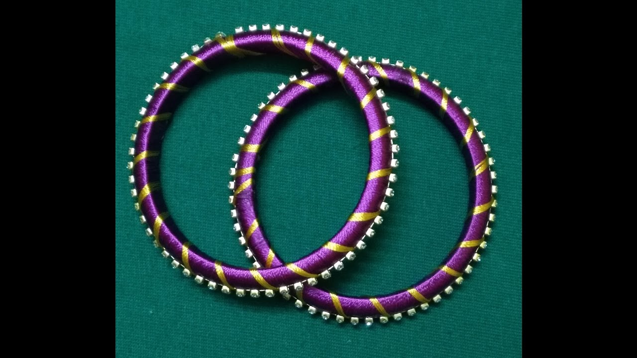 DIY silk thread bangles