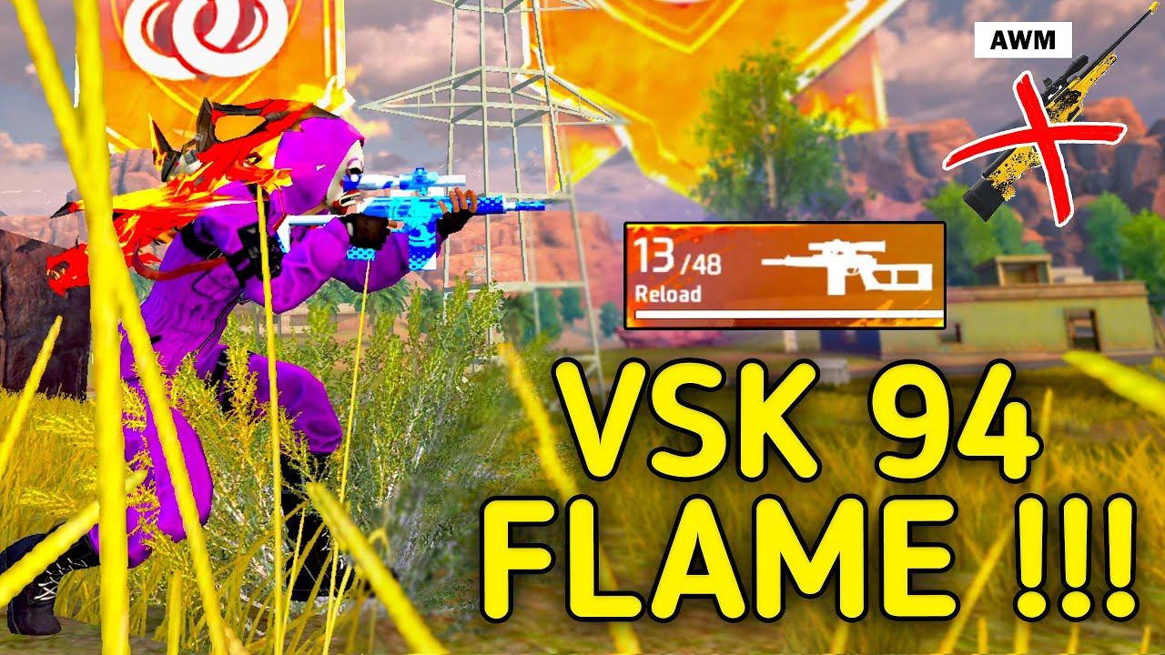 AWM is DEAD! 💀 VSK 94 FLAME IS BORN🔥 !!! || SOLO VS SQUAD || MUST WATCH || 99% HEADSHOT INTEL I5