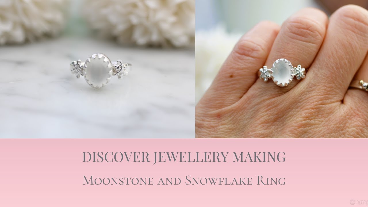 This Moonstone and Snowflake Ring Looks STUNNING | How it's made