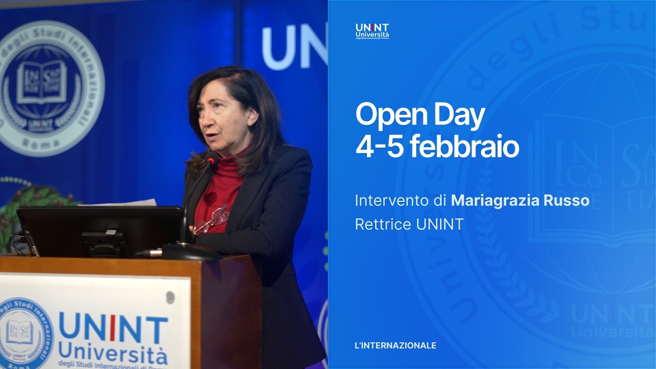 Open Day 4-5 febbraio 2026 | Intervento di Mariagrazia Russo, Rettrice UNINT