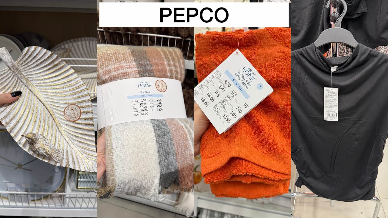 PEPCO JESIEŃ W PEPCO RĘCZNICZKI KOCE NACZYNIA SUKIENKA I INNE NOWOŚCI