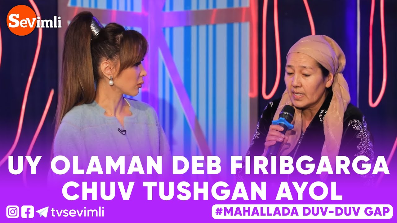 Mahallada duv-duv gap - UY OLAMAN DEB FIRIBGARGA CHUV TUSHGAN AYOL