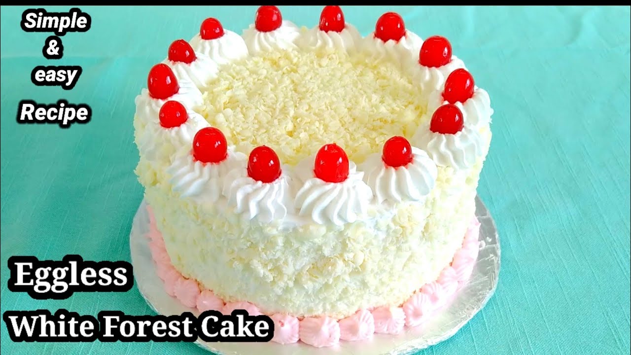 Eggless White Forest cake | White Forest cake | Delicious White forest cake | easy cooking with das